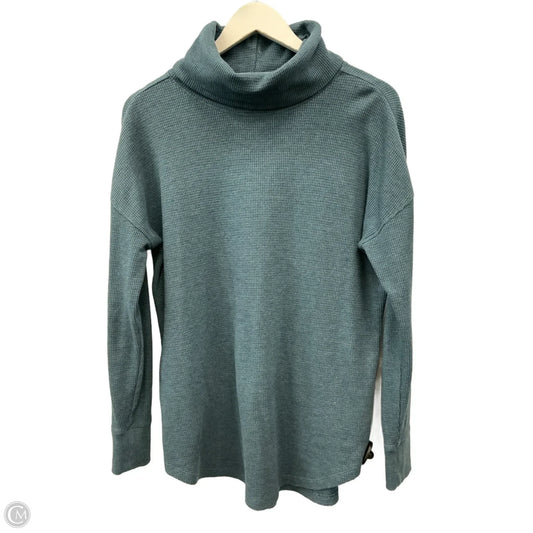 Top Long Sleeve By Eddie Bauer In Teal, Size: M