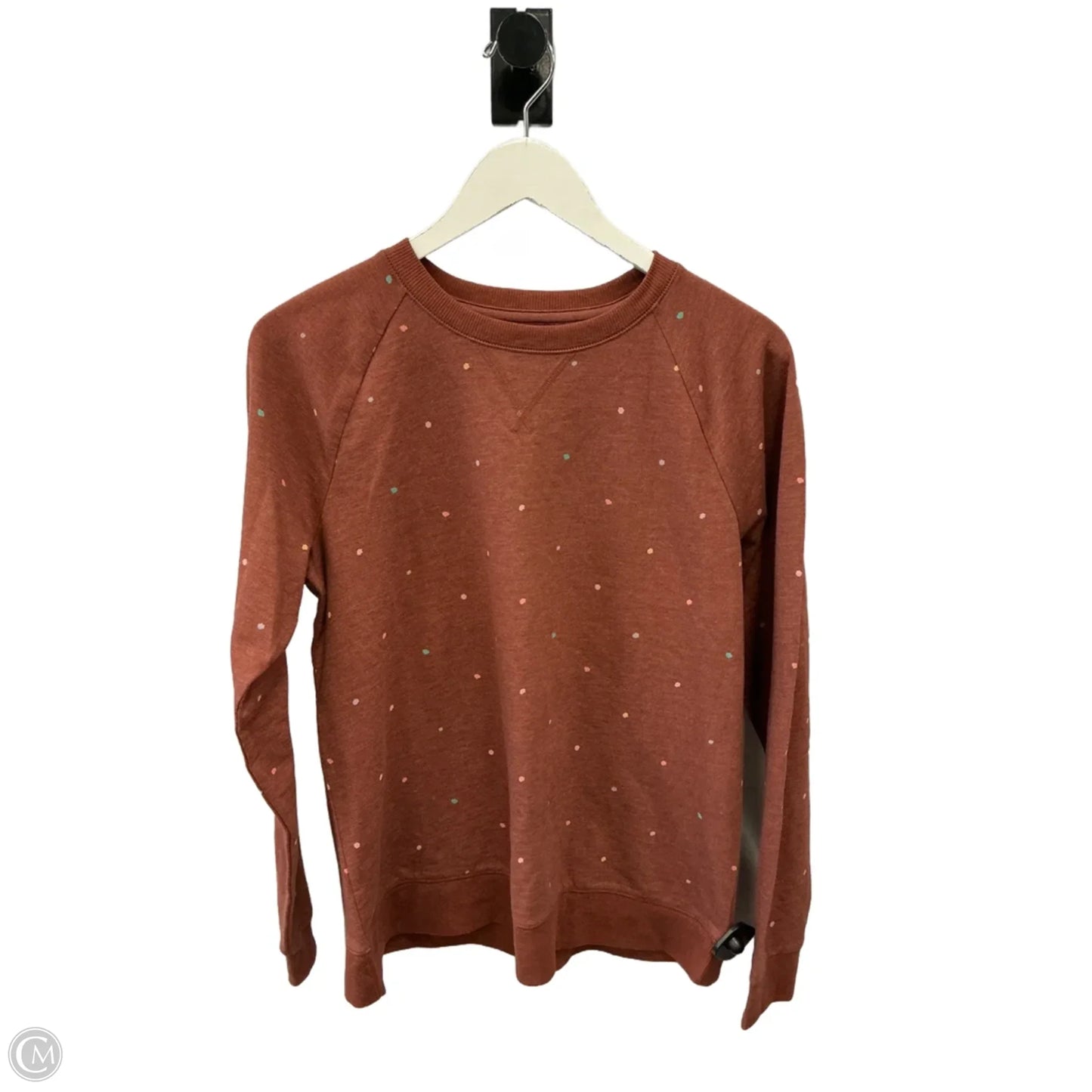 Top Long Sleeve By Sonoma In Orange, Size: M