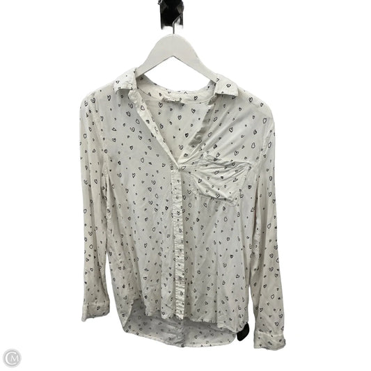 Top Long Sleeve By Beachlunchlounge In White, Size: S