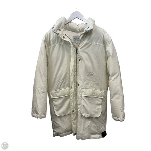 Coat Puffer & Quilted By Clothes Mentor In Cream, Size: L