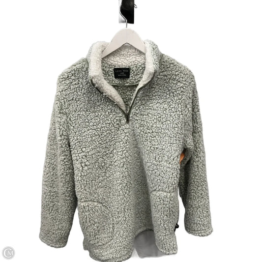 Sweatshirt Collar By Love Tree In Green, Size: L
