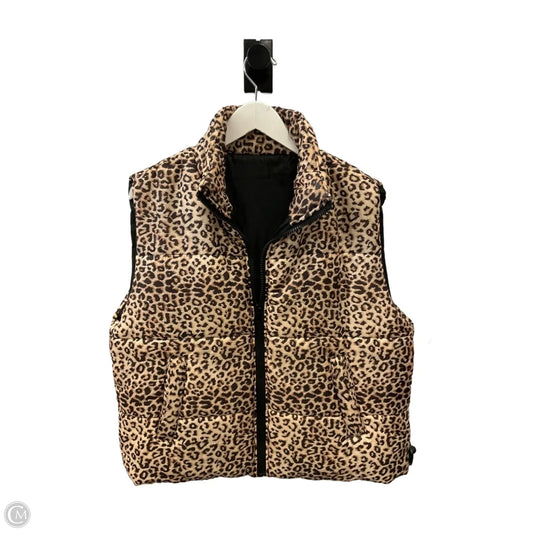Vest Puffer & Quilted By Shein In Animal Print, Size: Xl