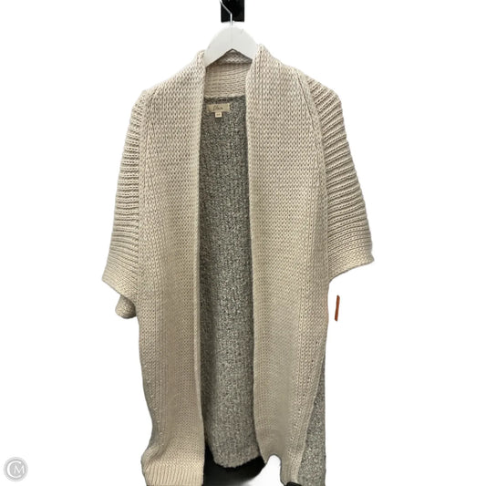 Sweater Cardigan By Elan In Cream, Size: L