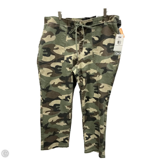 Pants Cropped By Ymi In Camouflage Print, Size: 2x