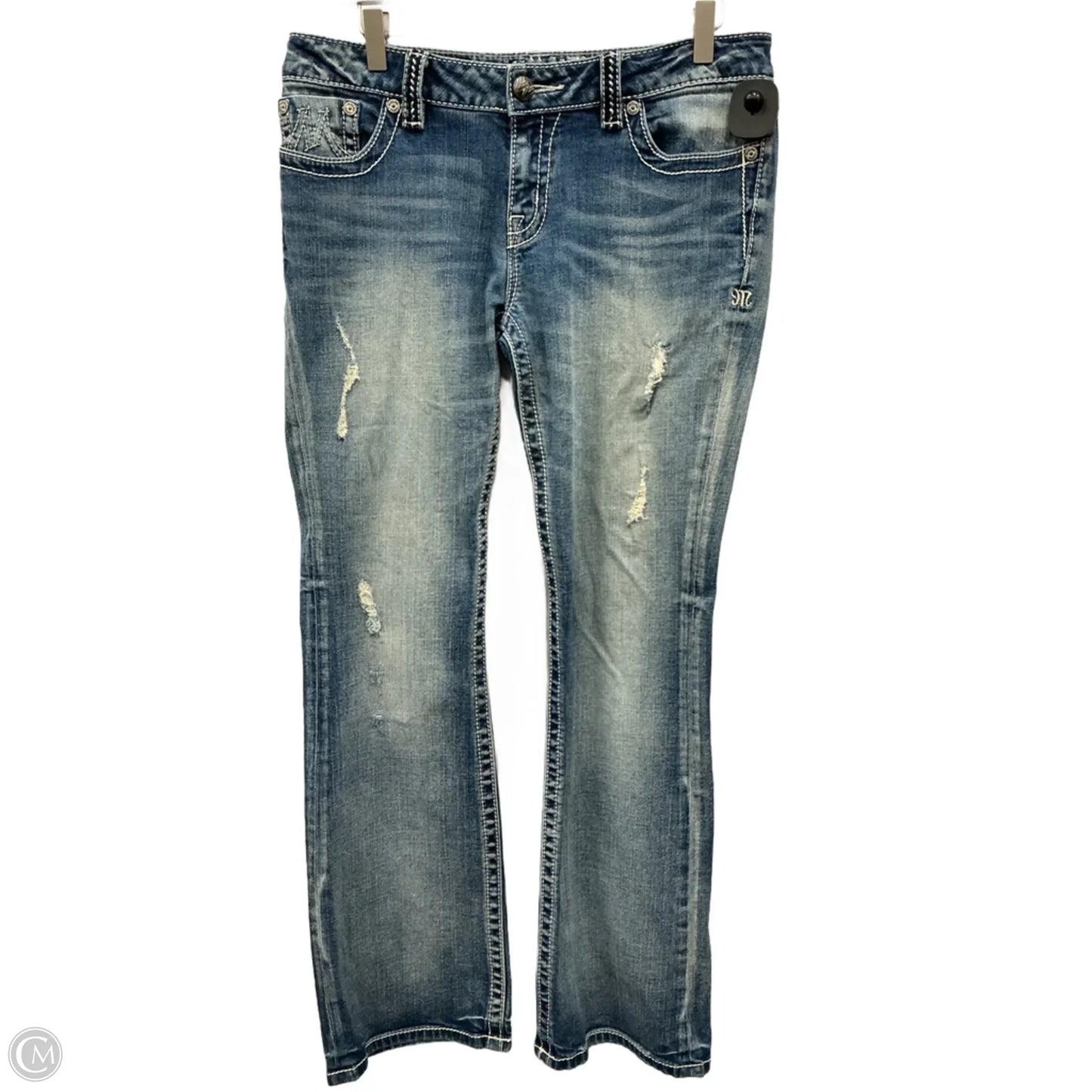 Jeans Boot Cut By Miss Me In Blue Denim, Size: 10
