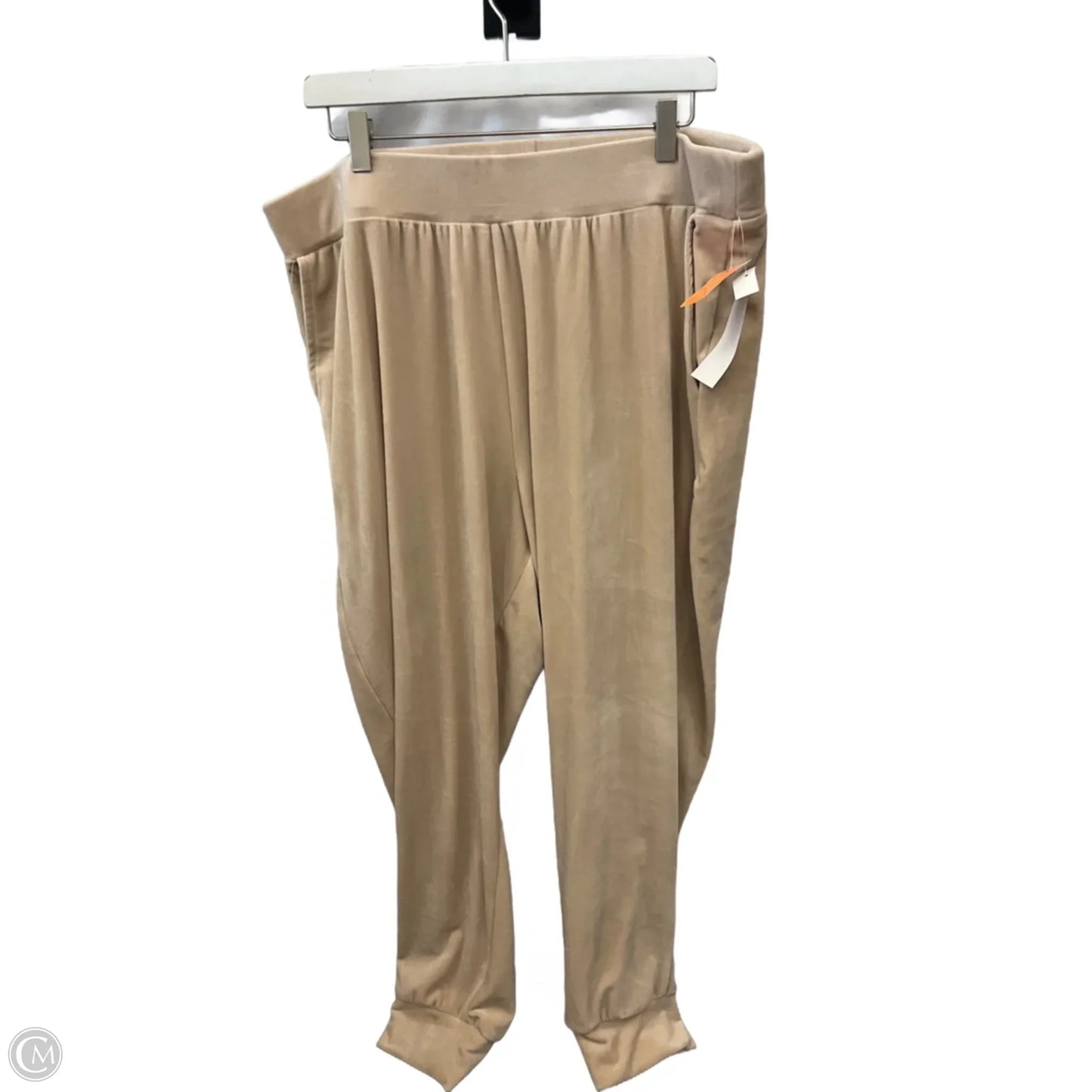 Lounge Set Pants By Cable And Gauge In Cream, Size: 2x
