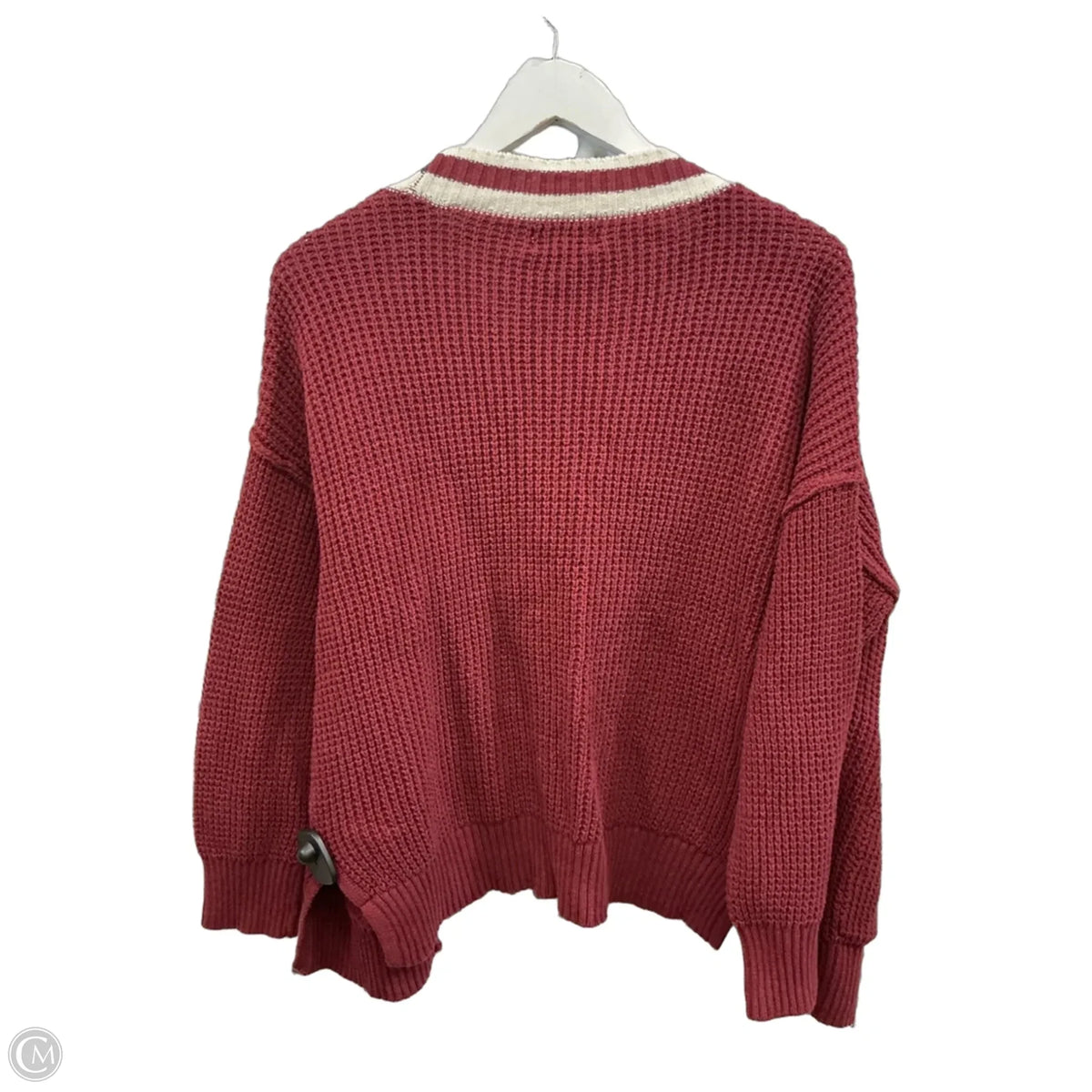 Sweater Cardigan By Universal Thread In Maroon, Size: M