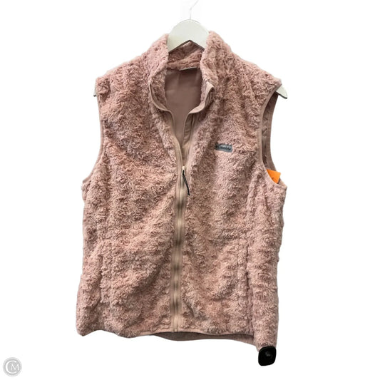 Vest Faux Fur & Sherpa By Columbia In Pink, Size: Xl