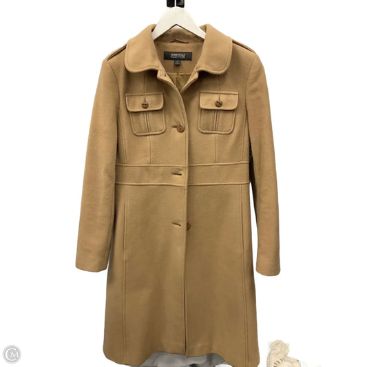 Coat Wool By Kenneth Cole Reaction In Tan, Size: M
