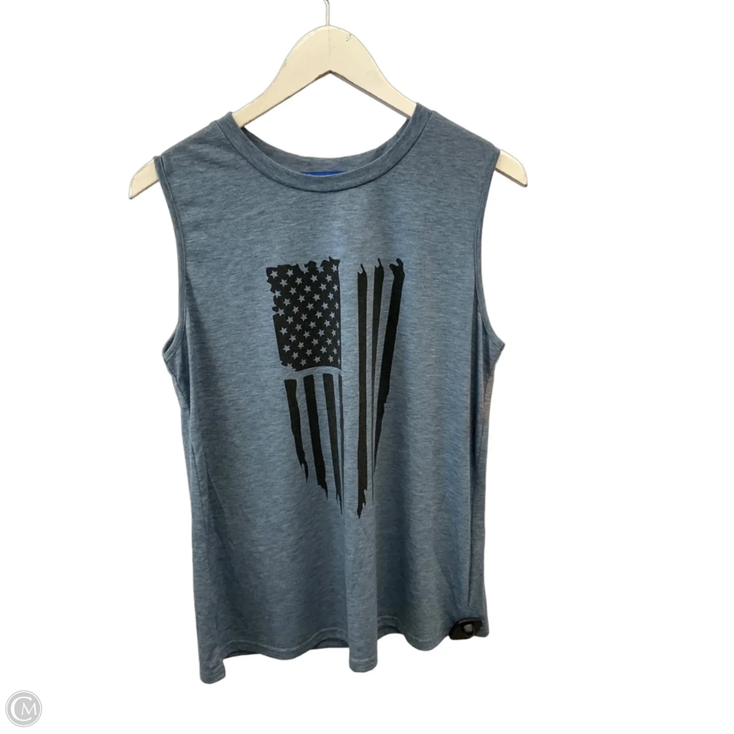 Top Sleeveless By Cme In Blue, Size: L