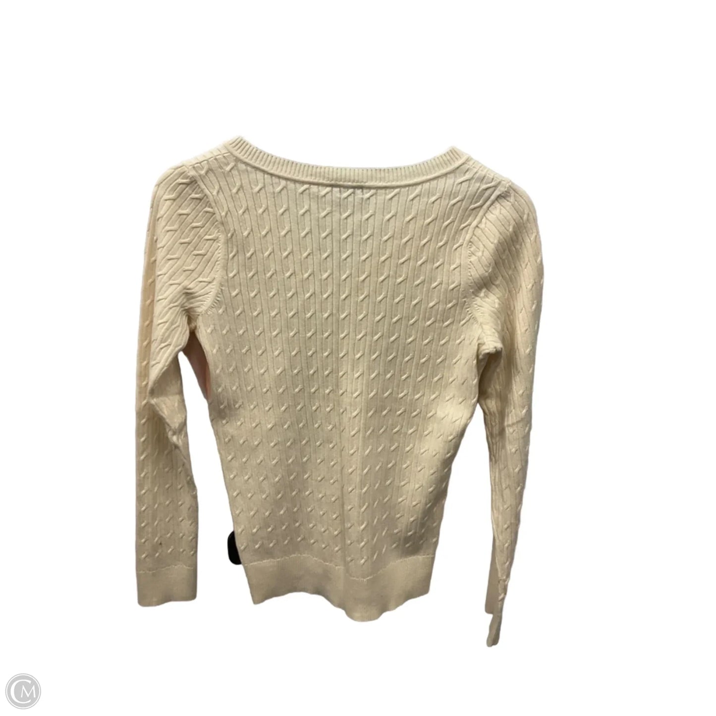 Top Long Sleeve By Talbots In Cream, Size: S