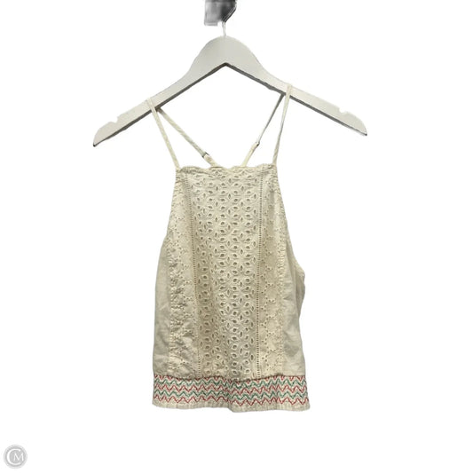 Top Sleeveless By Hollister In Cream, Size: S