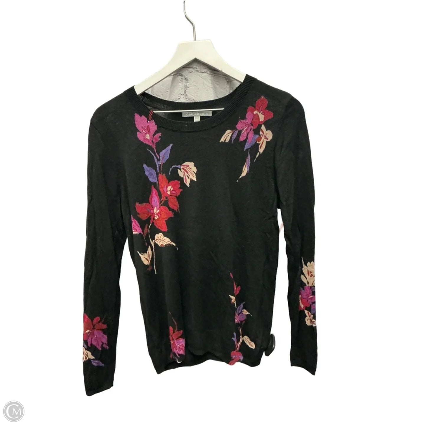 Top Long Sleeve By Daniel Rainn In Black, Size: M