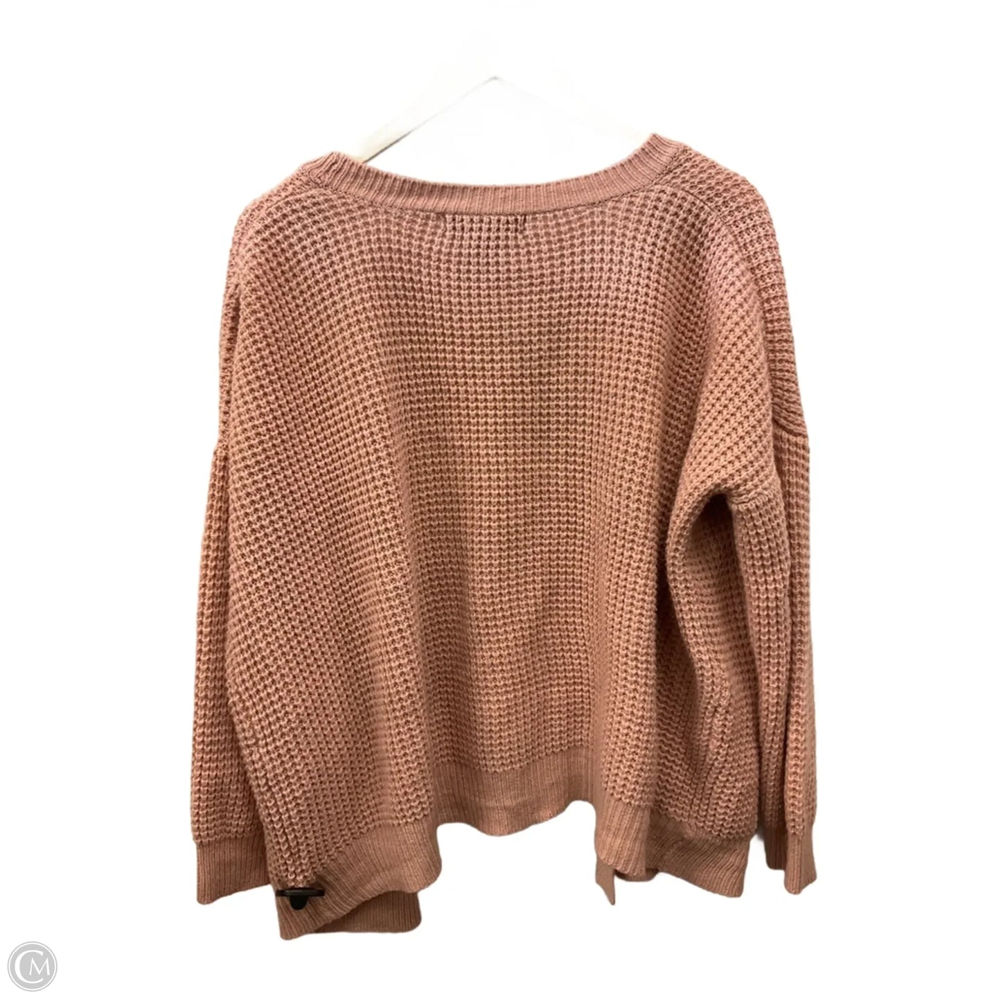 Sweater Cardigan By Forever 21 In Pink, Size: L