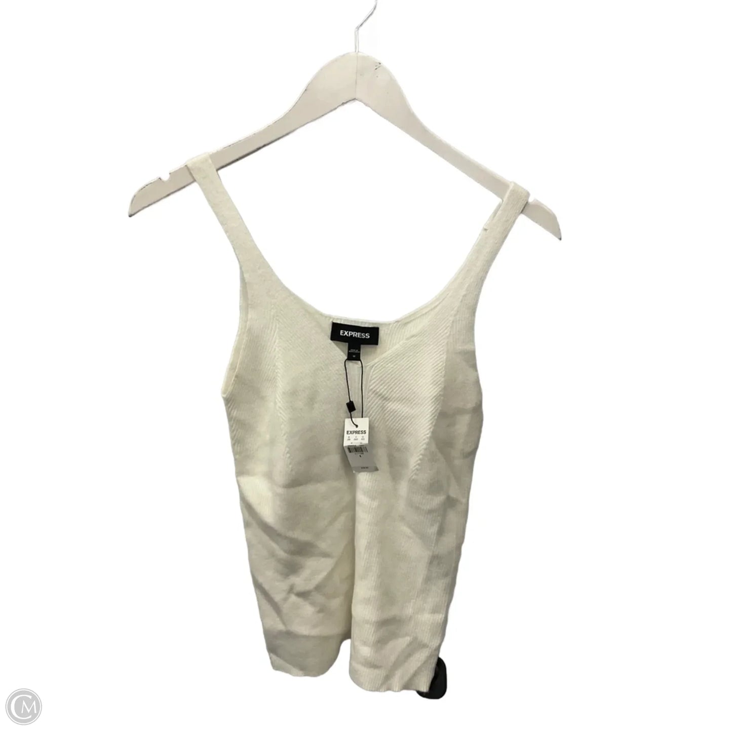 Top Sleeveless By Express In White, Size: M