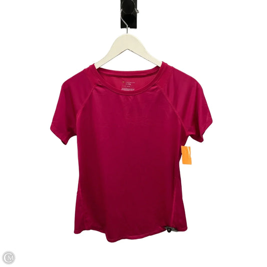 Athletic Top Short Sleeve By Tek Gear In Pink, Size: S