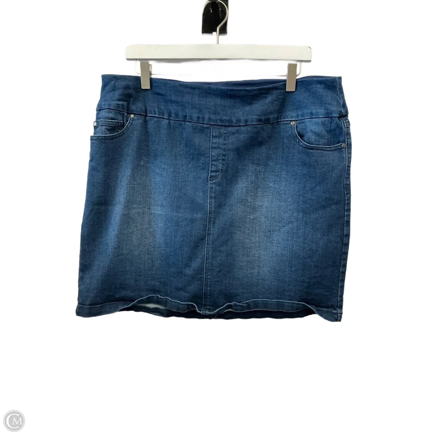 Skort By Sc & Co In Blue Denim, Size: Xl