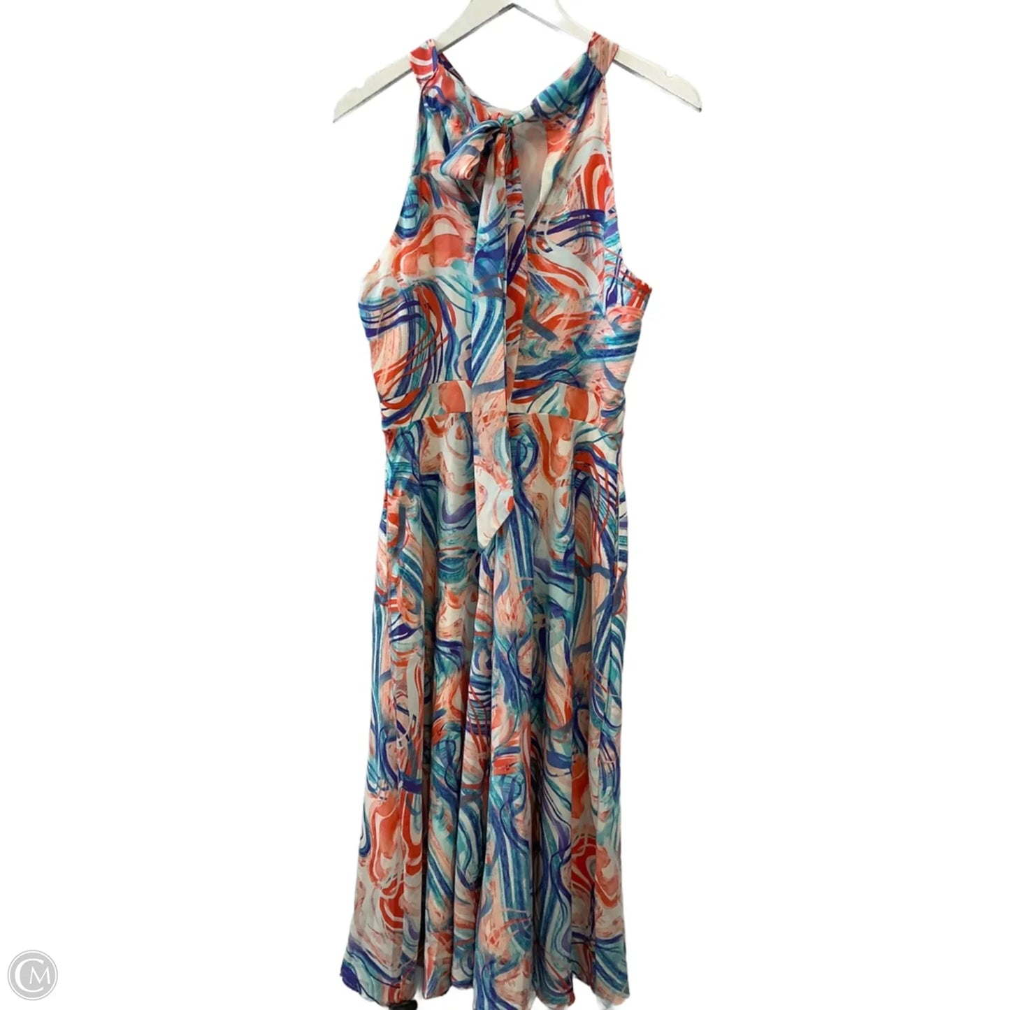 Dress Casual Midi By T Tahari In Purple & White, Size: M
