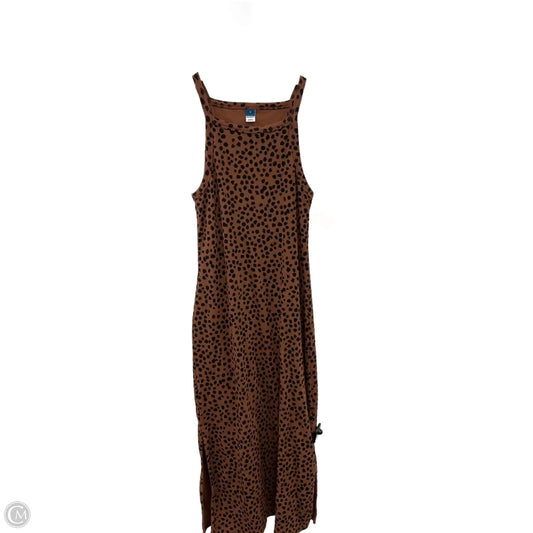 Dress Casual Midi By Old Navy In Animal Print, Size: M
