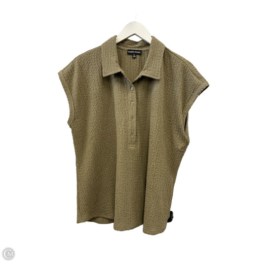 Top Sleeveless By Modern Works In Beige, Size: Xl