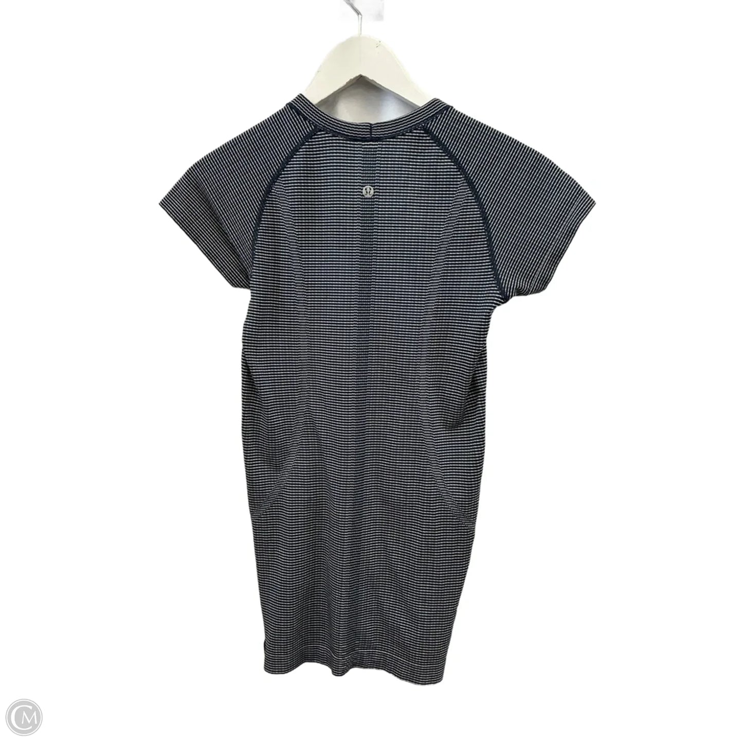 Athletic Top Short Sleeve By Lululemon In Navy, Size: S