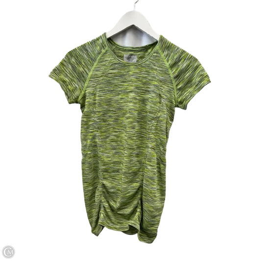 Athletic Top Short Sleeve By Athleta In Green, Size: S