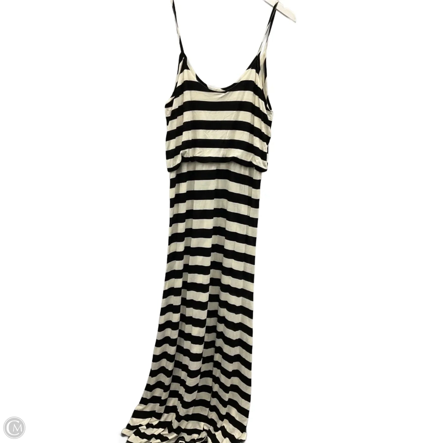 Dress Casual Maxi By Relativity In Black & White, Size: L