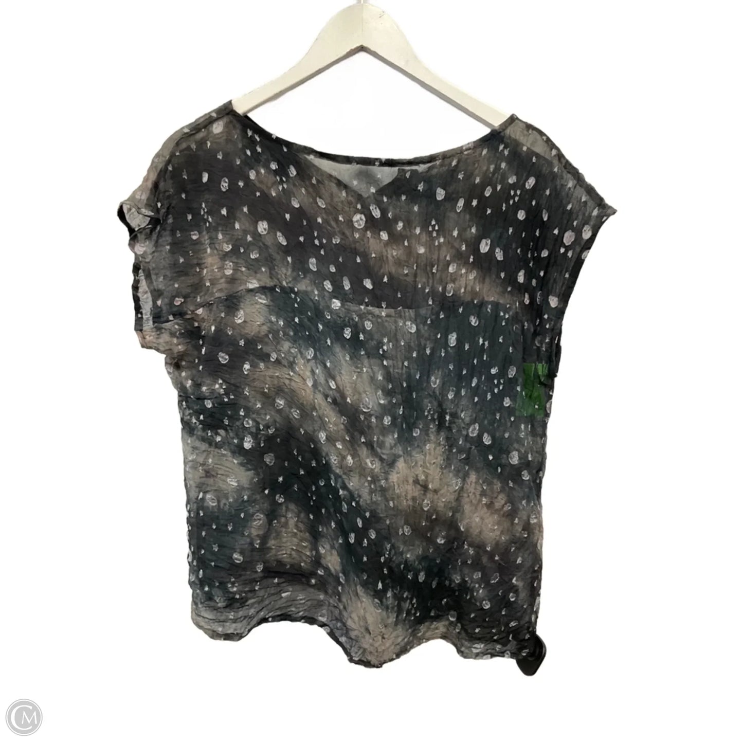 Top Short Sleeve By Cme In Grey, Size: S