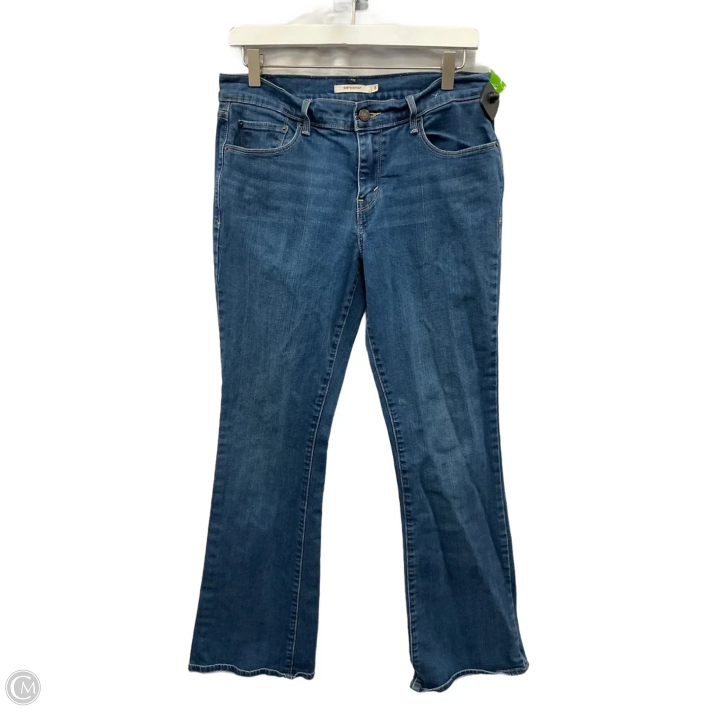 Jeans Boot Cut By Levis In Blue Denim, Size: 8