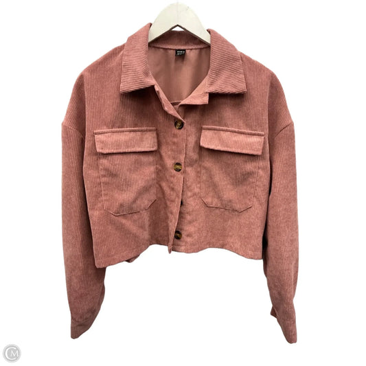 Jacket Shirt By Shein In Pink, Size: M