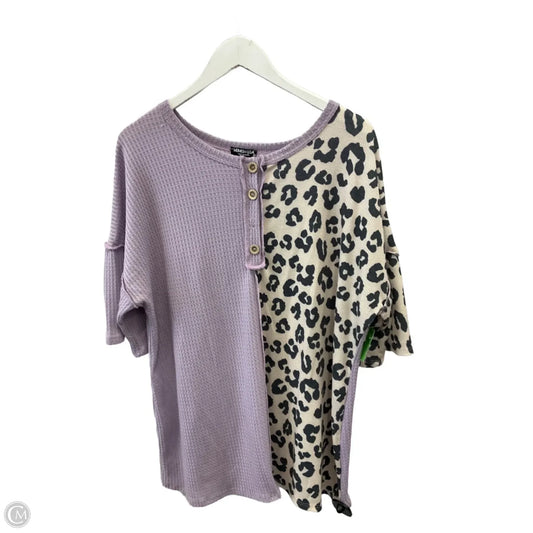 Top Short Sleeve By Heimish Usa In Purple, Size: 3x