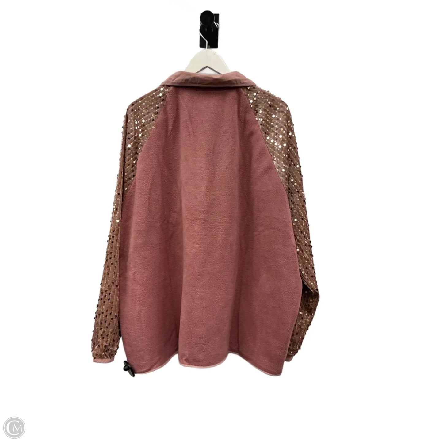 Jacket Fleece By Oddi In Mauve, Size: 3x