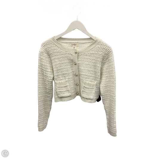 Sweater Cardigan By Jessica Simpson In White, Size: S