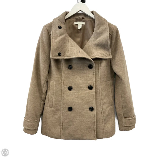 Coat Peacoat By H&m In Brown, Size: L