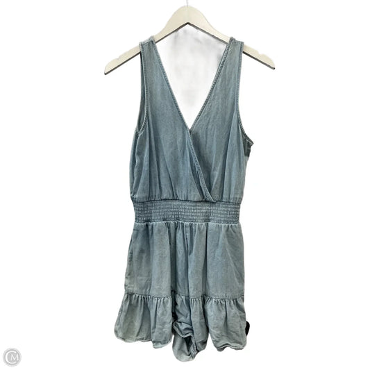 Romper By American Eagle In Blue Denim, Size: S