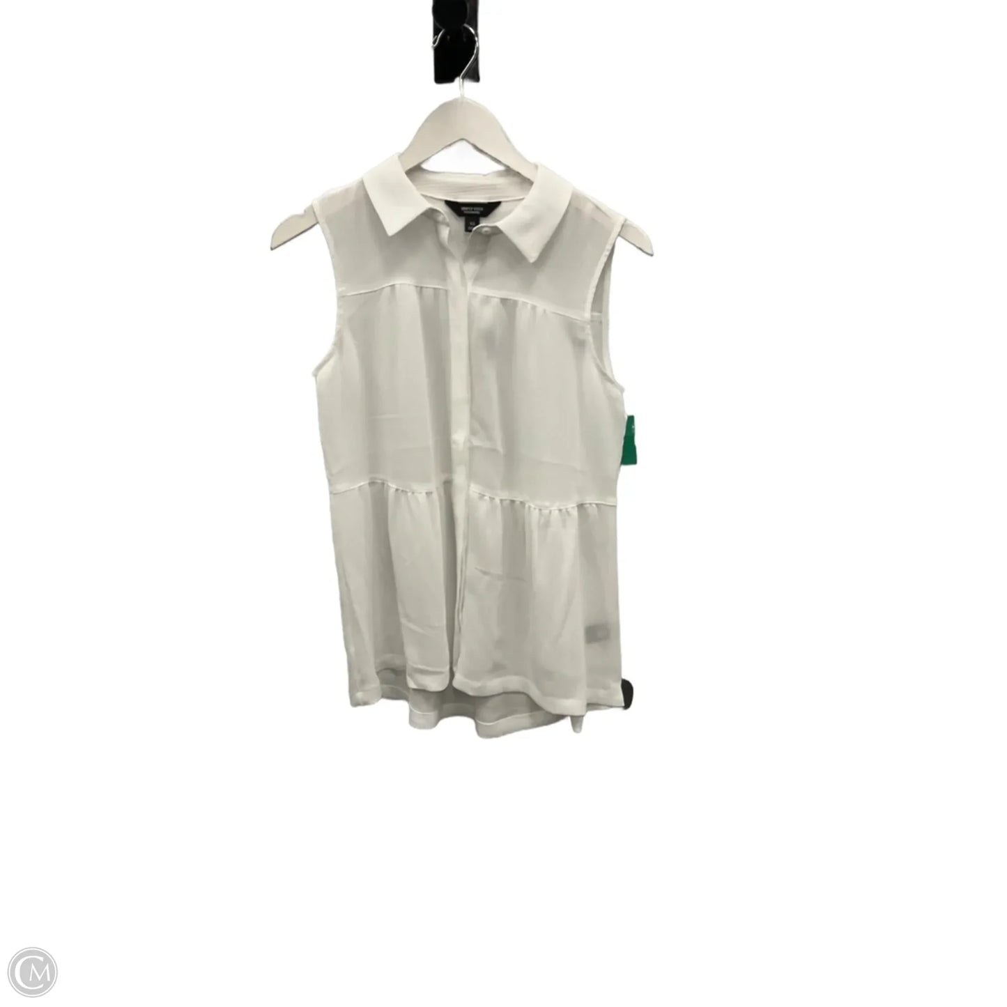 Top Sleeveless By Simply Vera In White, Size: Xs
