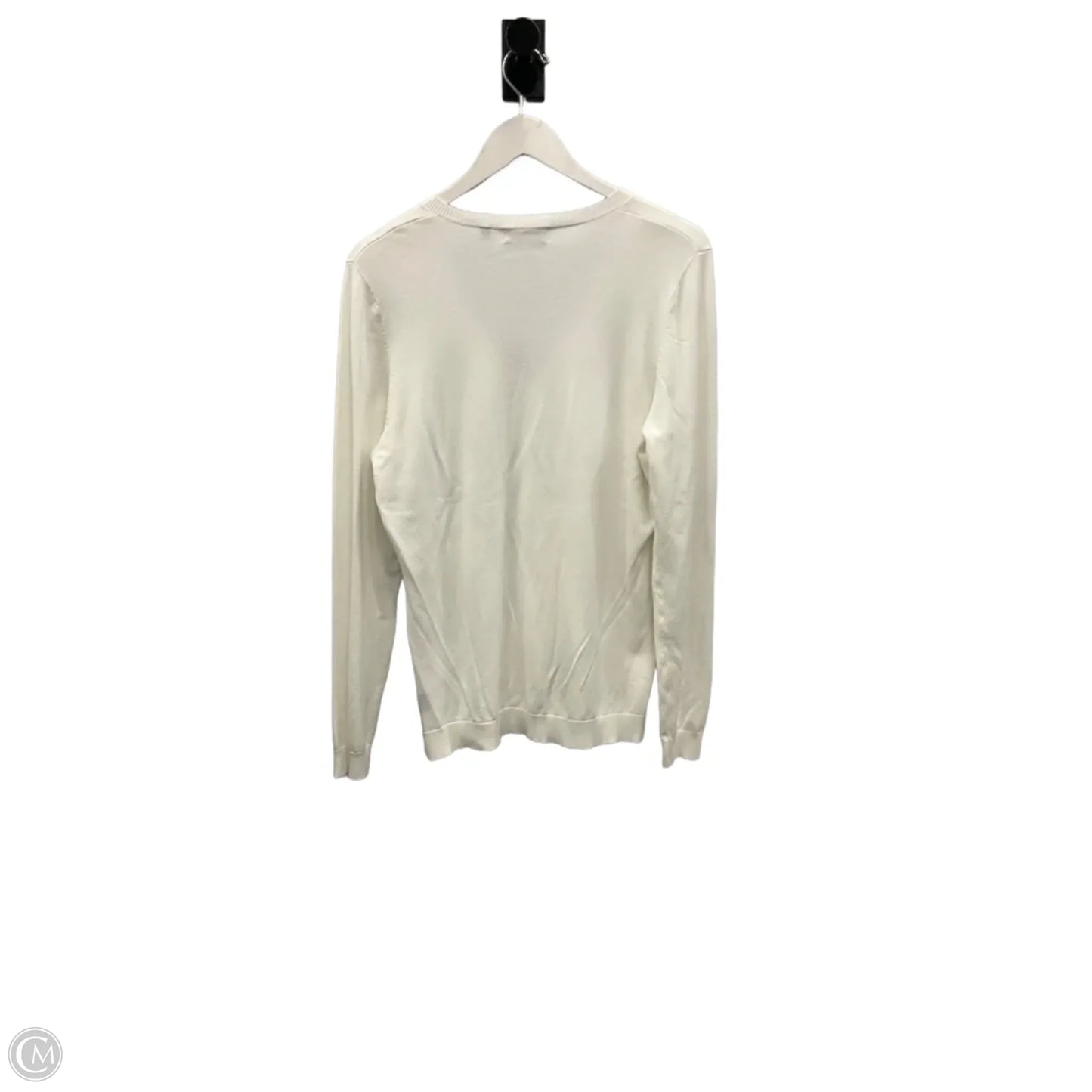 Sweater By Clothes Mentor In White, Size: M