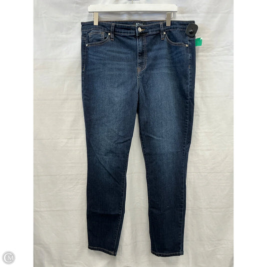 Jeans Skinny By Buffalo David Bitton In Blue Denim, Size: 14