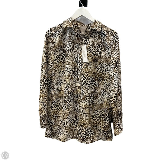 Top Long Sleeve By Chicos In Animal Print, Size: S