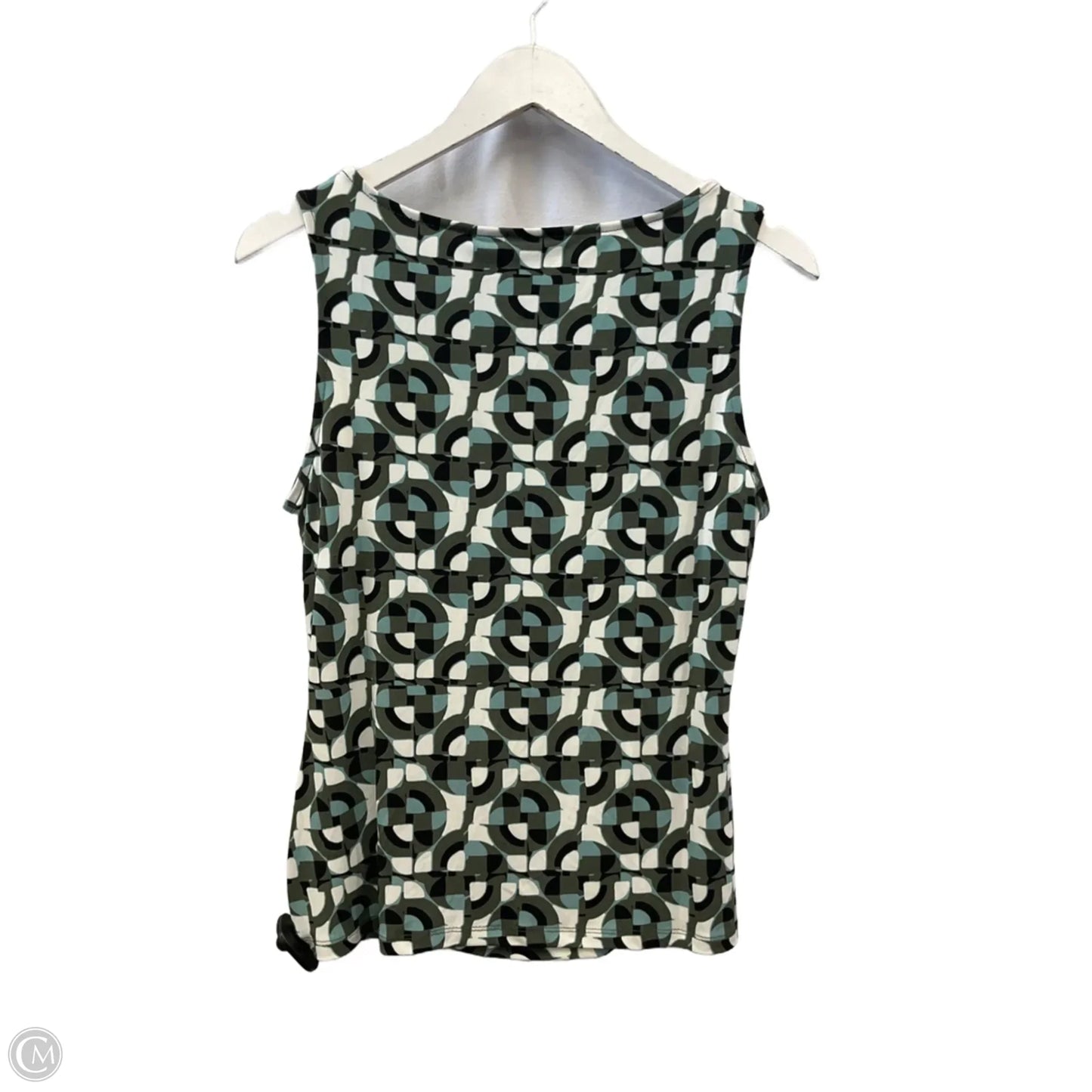 Top Sleeveless By Tahari In Green, Size: M