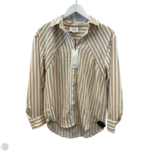 Top Long Sleeve By Olive And Oak In Striped Pattern, Size: Xs