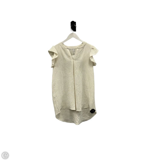 Top Sleeveless By Zenana In Cream, Size: S