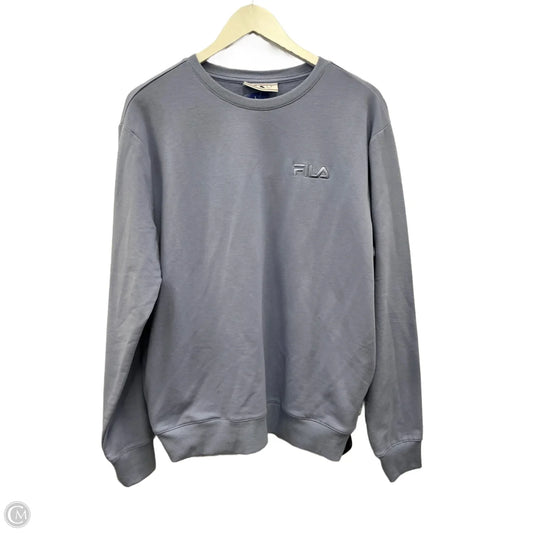 Sweatshirt Crewneck By Fila In Purple, Size: L