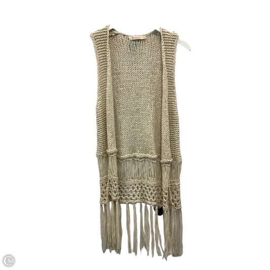 Vest Other By Clothes Mentor In Cream, Size: S