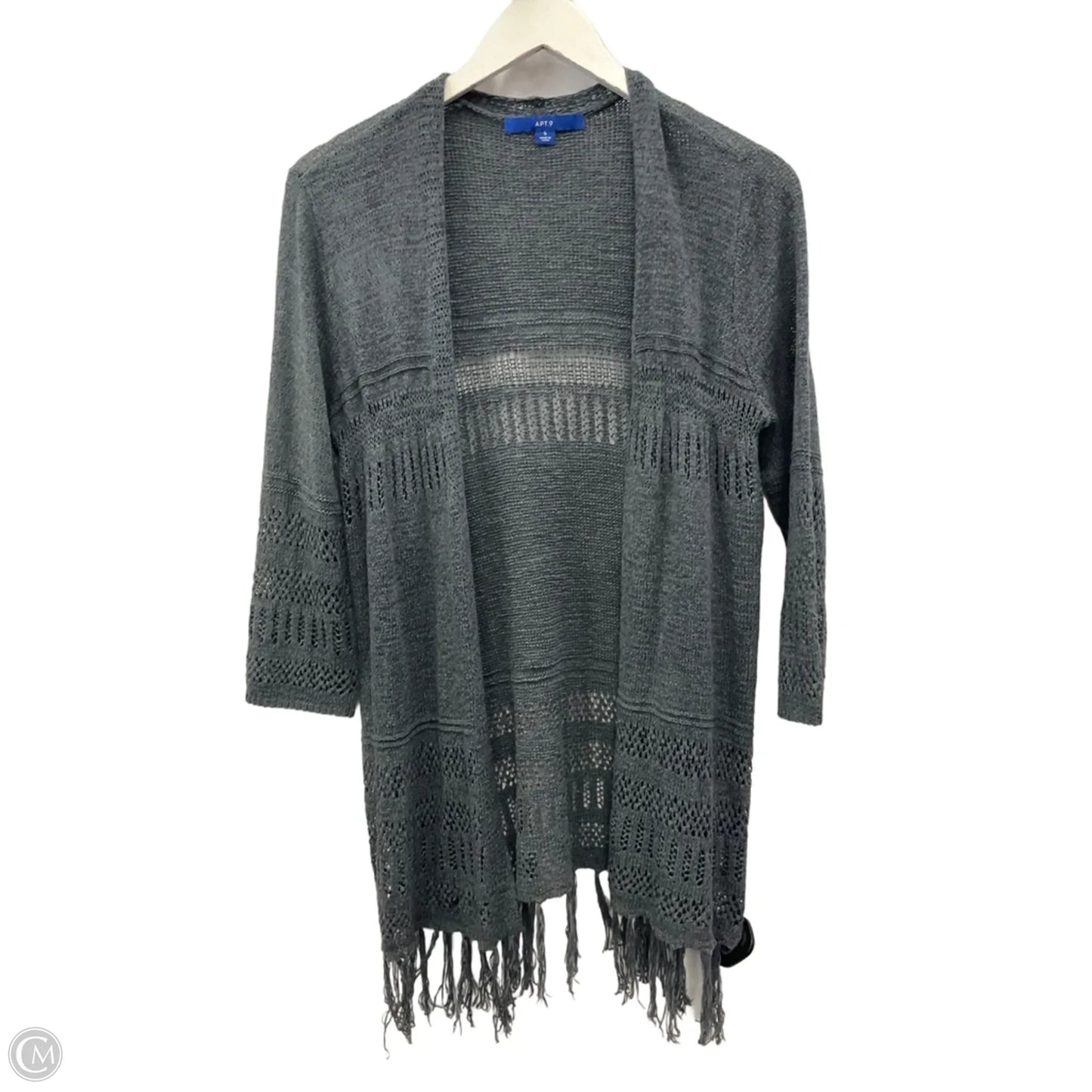 Cardigan By Apt 9 In Grey, Size: S