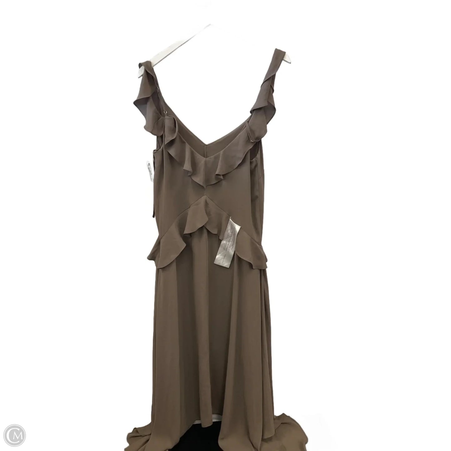 Dress Casual Midi By Bcbgmaxazria In Brown, Size: S