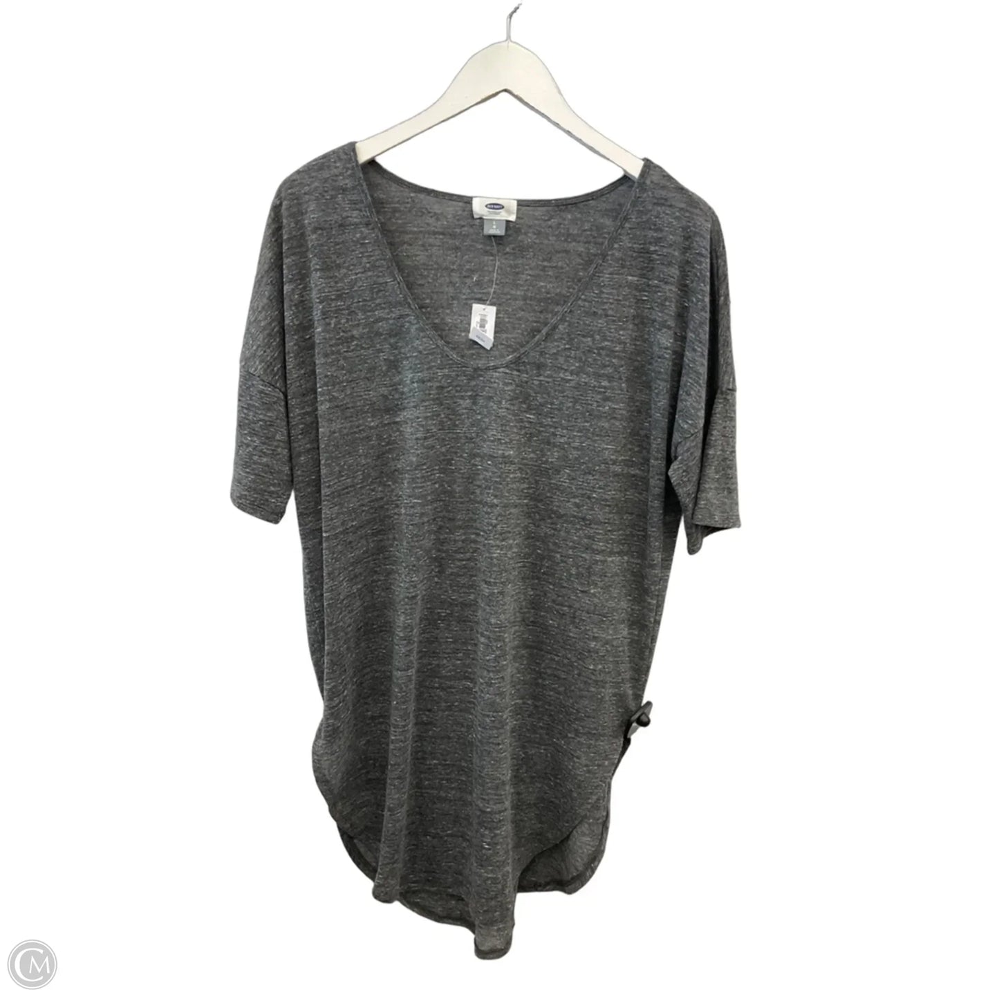 Top Short Sleeve By Old Navy In Grey, Size: L