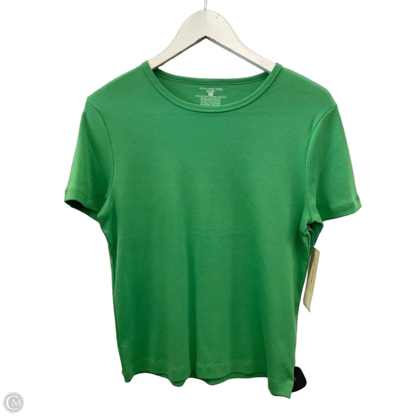 Top Short Sleeve Basic By Jones And Co In Green, Size: M