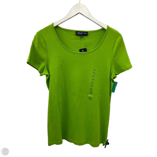 Top Short Sleeve Basic By Jones New York In Green, Size: M