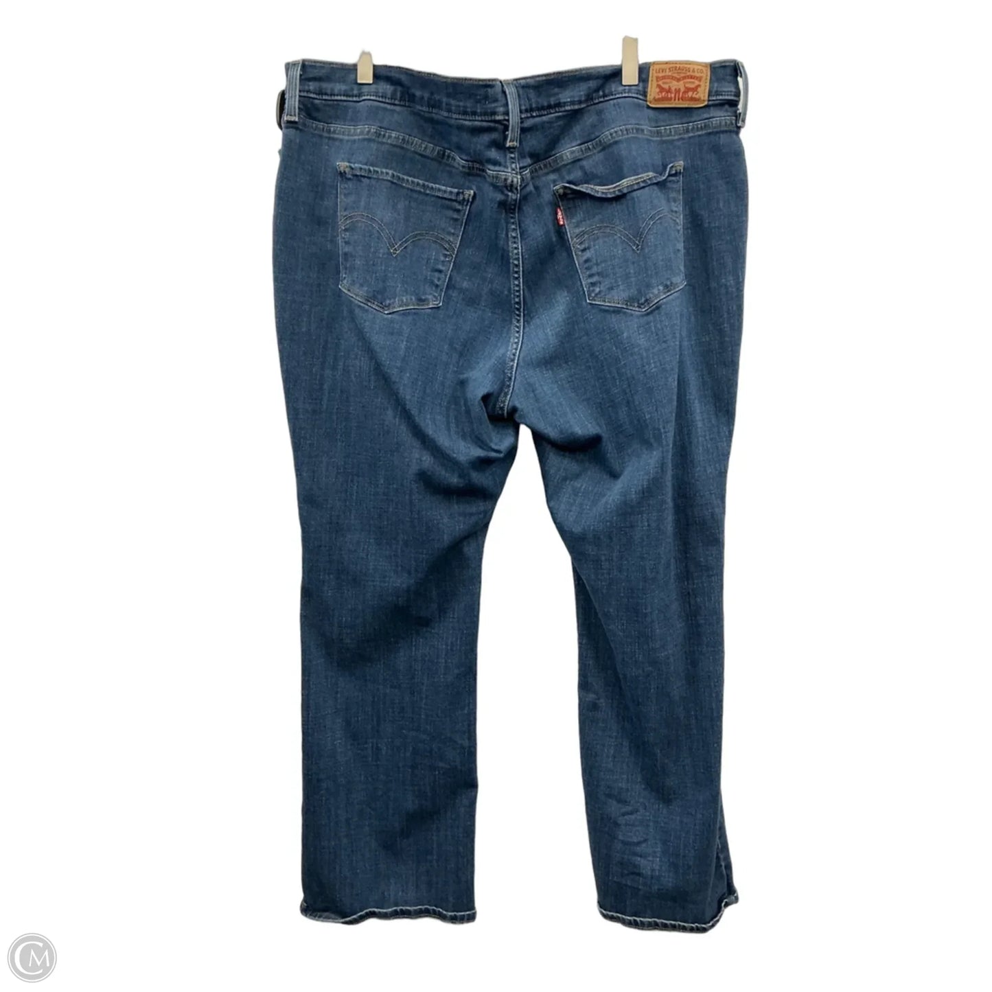 Jeans Boot Cut By Levis In Blue Denim, Size: 22